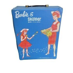 Vintage 1965 Barbie  Skipper Case Retro Nostalgia
